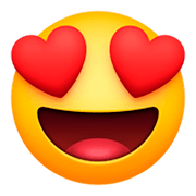 😍 Emoji Cara Sonriendo Con Ojos De Corazón en Facebook 3.0.
