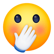 🤭 Emoji Rosto Com A Mão Sobre A Boca na Facebook 3.0.