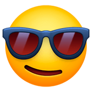 😎 Emoji Rosto Sorridente Com óculos Escuros na Facebook 3.0.