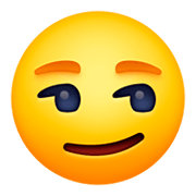😏 Emoji Cara Sonriendo Con Superioridad en Facebook 3.0.