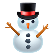 ⛄ Emoji Schneemann ohne Schneeflocken Facebook 3.0.
