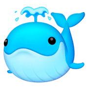 Emoji 🐳 Balena Che Spruzza Acqua su Facebook 3.0.