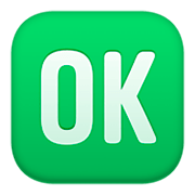 Emoji 🆗 Pulsante OK su Facebook 3.0.