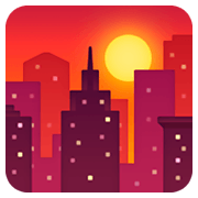 🌇 Emoji Sonnenuntergang in der Stadt Facebook 3.0.
