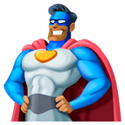 Émoji 🦸🏾 Super-héros : Peau Mate sur Facebook 3.0.