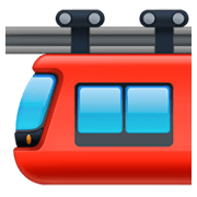 Émoji 🚟 Train Suspendu sur Facebook 3.0.