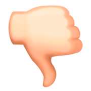 👎🏻 Emoji Daumen runter: helle Hautfarbe Facebook 3.0.