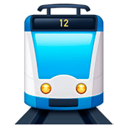 Émoji 🚊 Tramway sur Facebook 3.0.