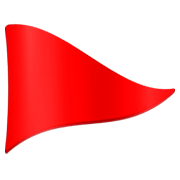 Emoji 🚩 Bandierina Rossa su Facebook 3.0.