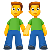 Emoji 👬 Due Uomini Che Si Tengono Per Mano su Facebook 3.0.