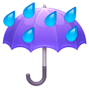 ☔ Emoji Paraguas Con Gotas De Lluvia en Facebook 3.0.