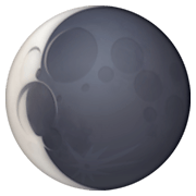 Emoji 🌘 Luna Calante su Facebook 3.0.