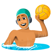 🤽🏽 Emoji Wasserballspieler(in): mittlere Hautfarbe Facebook 3.0.