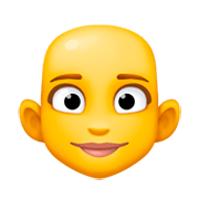 👩‍🦲 Emoji Frau: Glatze Facebook 3.0.
