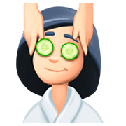 💆🏻‍♀️ Emoji Mulher Recebendo Massagem Facial: Pele Clara na Facebook 3.0.