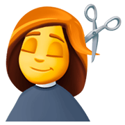 Emoji 💇‍♀️ Taglio Di Capelli Per Donna su Facebook 3.0.