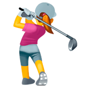 Émoji 🏌️‍♀️ Golfeuse sur Facebook 3.0.
