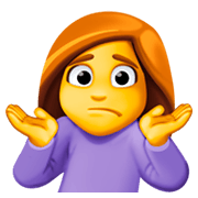 🤷‍♀️ Emoji Mujer Encogida De Hombros en Facebook 3.0.