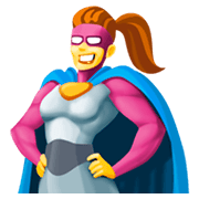 Emoji 🦸‍♀️ Supereroina su Facebook 3.0.