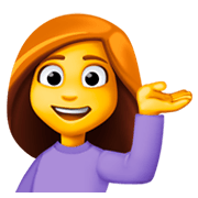Emoji 💁‍♀️ Donna Con Suggerimento su Facebook 3.0.
