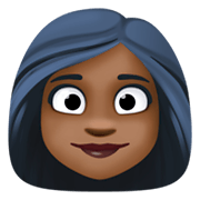 Emoji 👩🏿 Donna: Carnagione Scura su Facebook 3.0.