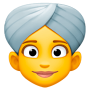 👳‍♀️ Emoji Frau mit Turban Facebook 3.0.