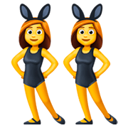 Emoji 👯‍♀️ Donne Con Orecchie Da Coniglio su Facebook 3.0.