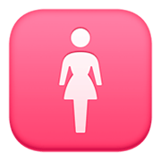 Émoji 🚺 Symbole Toilettes Femmes sur Facebook 3.0.