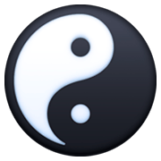 Emoji ☯️ Yin E Yang su Facebook 3.0.