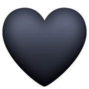 🖤 Emoji schwarzes Herz Facebook 4.0.