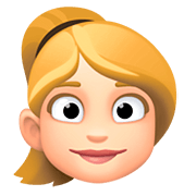 👱🏻‍♀️ Emoji Frau: helle Hautfarbe, blond Facebook 4.0.