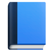 📘 Emoji Libro Azul en Facebook 4.0.