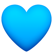 Emoji 💙 Cuore Azzurro su Facebook 4.0.