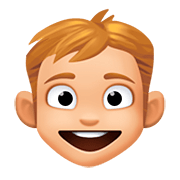 👦🏼 Emoji Niño: Tono De Piel Claro Medio en Facebook 4.0.