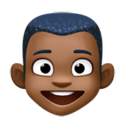 👦🏿 Emoji Niño: Tono De Piel Oscuro en Facebook 4.0.
