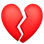 Emoji 💔 Cuore Infranto su Facebook 4.0.