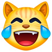 😹 Emoji Katze mit Freudentränen Facebook 4.0.