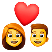 Emoji 💑 Coppia Con Cuore su Facebook 4.0.