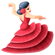 💃🏻 Emoji Mulher Dançando: Pele Clara na Facebook 4.0.