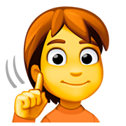 Emoji 🧏 Persona Con Problemi Di Udito su Facebook 4.0.