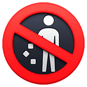🚯 Emoji Prohibido Tirar Basura en Facebook 4.0.