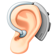 🦻🏻 Emoji Ohr mit Hörhilfe: helle Hautfarbe Facebook 4.0.