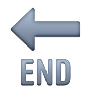 Emoji 🔚 Freccia END su Facebook 4.0.