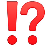 Emoji ⁉️ Punto Esclamativo E Interrogativo su Facebook 4.0.