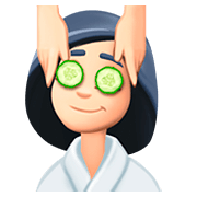💆🏻 Emoji Pessoa Recebendo Massagem Facial: Pele Clara na Facebook 4.0.