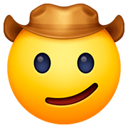 Émoji 🤠 Visage Avec Chapeau De Cowboy sur Facebook 4.0.
