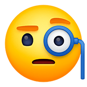 🧐 Emoji Gesicht mit Monokel Facebook 4.0.