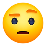 Emoji 🤨 Faccia Con Sopracciglia Alzate su Facebook 4.0.
