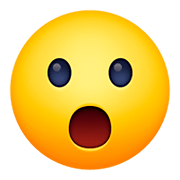 Emoji 😮 Faccina Con Bocca Aperta su Facebook 4.0.