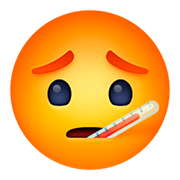 🤒 Emoji Gesicht mit Fieberthermometer Facebook 4.0.